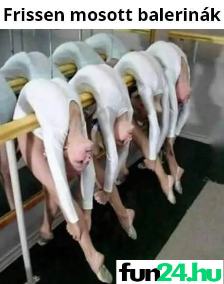 Frissen mosott balerinák