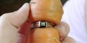 Egy kanadai nő 2004-ben elvesztette a gyűrűjét kertészkedés közben. 13 évvel később megtalálta egy répán.